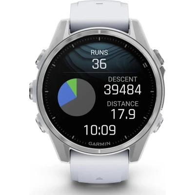 Смарт-годинник Garmin fenix 8 43mm, AMOLED, Glass, BareSS/Whitestone, WhitestoneBn (010-02903-00) [010-02903-00-B] — фото 9