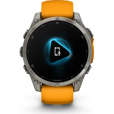 Смарт-часы Garmin fenix 8 47mm, AMOLED, Saph, Ti/Bare/Grpht, SparkOrg/GrphtBd, — фото 2