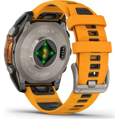 Смарт-часы Garmin fenix 8 47mm, AMOLED, Saph, Ti/Bare/Grpht, SparkOrg/GrphtBd, (010-02904-11) [010-02904-11-B] — фото 6