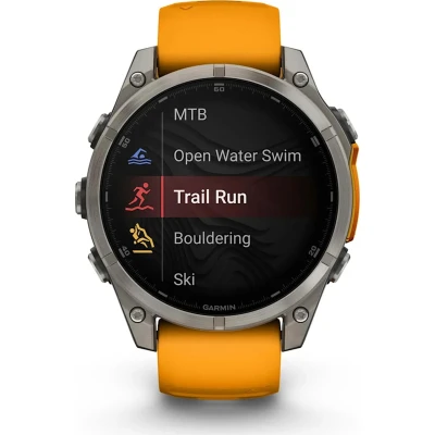 Смарт-часы Garmin fenix 8 47mm, AMOLED, Saph, Ti/Bare/Grpht, SparkOrg/GrphtBd, (010-02904-11) [010-02904-11-B] — фото 8