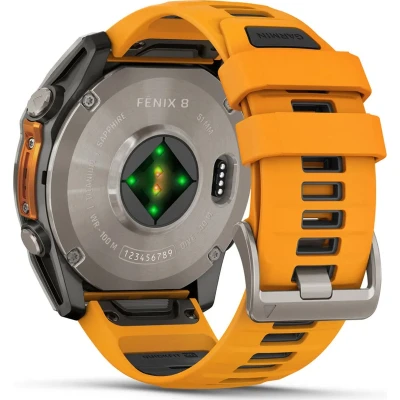 Смарт-часы Garmin fenix 8 51mm, AMOLED, Saph, Ti/Bare/Grpht, SparkOrg/GrphtBd, (010-02905-11) [010-02905-11-B] — фото 6