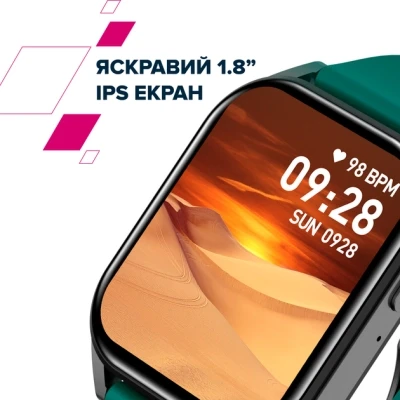 Смарт-годинник Canyon Chatter SW-58 BT-CALL Black Green (CNS-SW58BG) [CNS-SW58BG-B] — фото 11