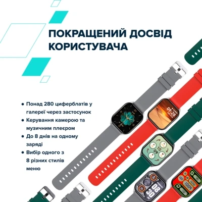 Смарт-годинник Canyon Chatter SW-58 BT-CALL Silver Red (CNS-SW58RR) [CNS-SW58RR-B] — фото 9