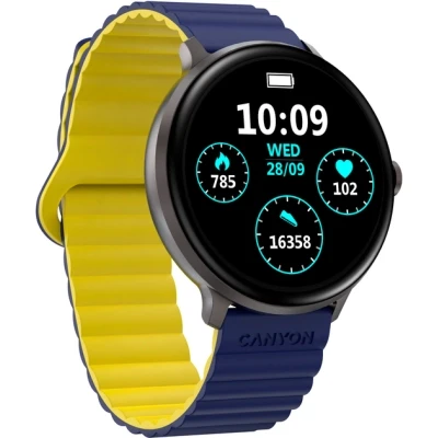 Смарт-часы Canyon Jacky SW-69 Blue Yellow (CNS-SW69BL) [CNS-SW69BL-B] — фото 3