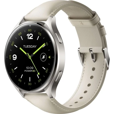 Смарт-годинник Xiaomi Watch 2 Titan BHR9306GL Gray Case White Leather Strap