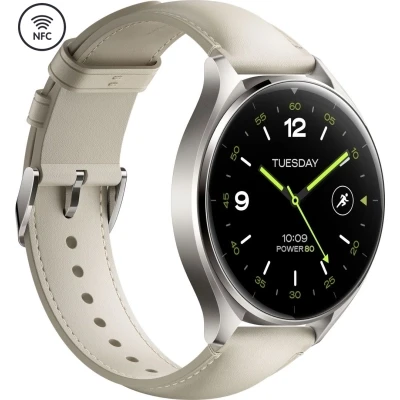 Смарт-годинник Xiaomi Watch 2 Titan BHR9306GL Gray Case White Leather Strap (1093970) [1093970-B] — фото 3