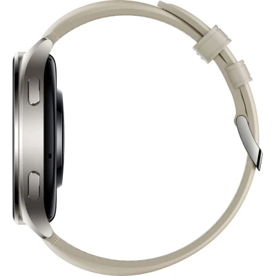 Смарт-годинник Xiaomi Watch 2 Titan BHR9306GL Gray Case White Leather Strap (1093970) [1093970-B] — фото 5
