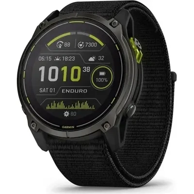 Смарт-годинник Garmin Enduro 3, Crbn Gry DLC Ti w/Blk Sport Loop Band, GPS