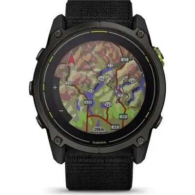 Смарт-годинник Garmin Enduro 3, Crbn Gry DLC Ti w/Blk Sport Loop Band, GPS (010-02751-01) [010-02751-01-B] — фото 7