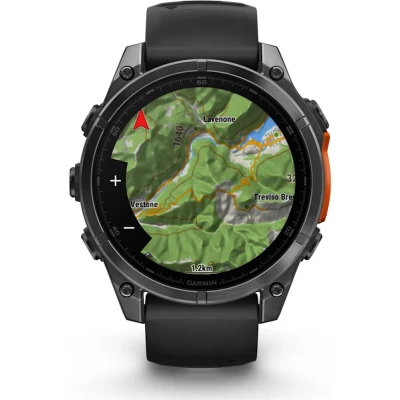 Смарт-часы Garmin fenix 8 47mm, AMOLED, Glass/SS, SlateGray Steel/Black, BlkBnd, GPS (010-02904-00) [010-02904-00-B] — фото 2