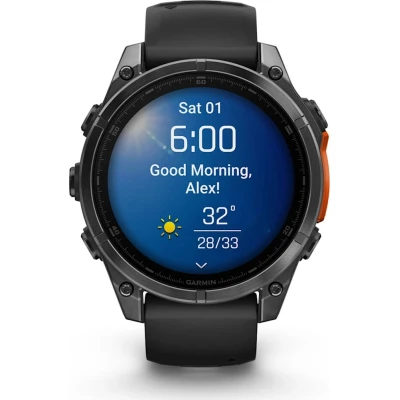 Смарт-часы Garmin fenix 8 47mm, AMOLED, Glass/SS, SlateGray Steel/Black, BlkBnd, GPS (010-02904-00) [010-02904-00-B] — фото 11