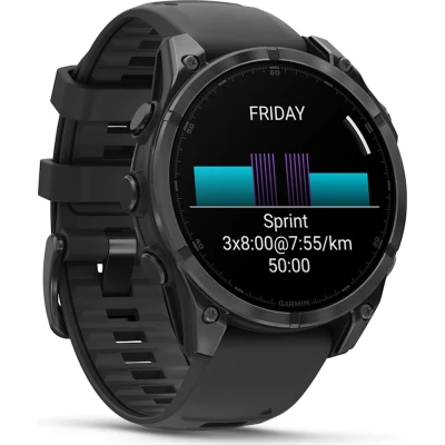 Смарт-часы Garmin fenix 8 47mm, AMOLED, Glass/SS, SlateGray Steel/Black, BlkBnd, GPS (010-02904-00) [010-02904-00-B] — фото 3