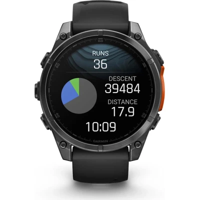 Смарт-часы Garmin fenix 8 47mm, AMOLED, Glass/SS, SlateGray Steel/Black, BlkBnd, GPS (010-02904-00) [010-02904-00-B] — фото 9