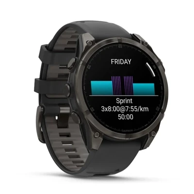 Смарт-часы Garmin fenix 8 47mm, AMOLED, Saph, CrbnGryTi/Blk, Blk/PebbleGryBnd, GPS (010-02904-21) [010-02904-21-B] — фото 3