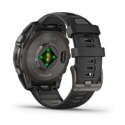 Смарт-часы Garmin fenix 8 47mm, AMOLED, Saph, CrbnGryTi/Blk, Blk/PebbleGryBnd, GPS (010-02904-21) [010-02904-21-B] — фото 6