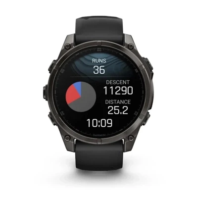 Смарт-часы Garmin fenix 8 47mm, AMOLED, Saph, CrbnGryTi/Blk, Blk/PebbleGryBnd, GPS (010-02904-21) [010-02904-21-B] — фото 8