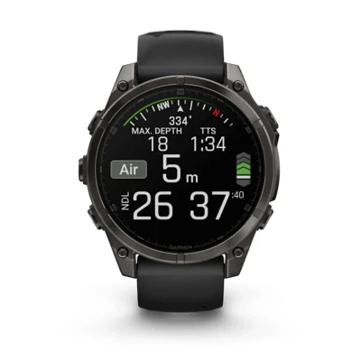 Смарт-часы Garmin fenix 8 47mm, AMOLED, Saph, CrbnGryTi/Blk, Blk/PebbleGryBnd, GPS (010-02904-21) [010-02904-21-B] — фото 9