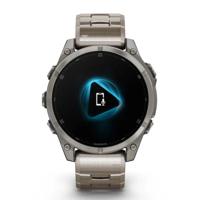 Смарт-годинник Garmin fenix 8 47mm, AMOLED, Saph, Ti/Bare/Graphite w/TiBand,Excl, GPS — фото 2