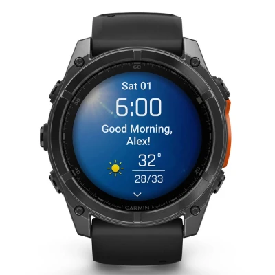 Смарт-годинник Garmin fenix 8 51mm, AMOLED, Glass/SS, SlateGray Steel/Black,BlkBnd, GPS — фото 2