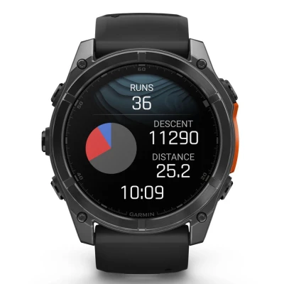 Смарт-годинник Garmin fenix 8 51mm, AMOLED, Glass/SS, SlateGray Steel/Black,BlkBnd, GPS (010-02905-00) [010-02905-00-B] — фото 7