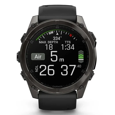 Смарт-часы Garmin fenix 8 51mm,AMOLED,Saph,CrbnGryTi/Blk,Blk/PebbleGryBnd (010-02905-21) [010-02905-21-B] — фото 8