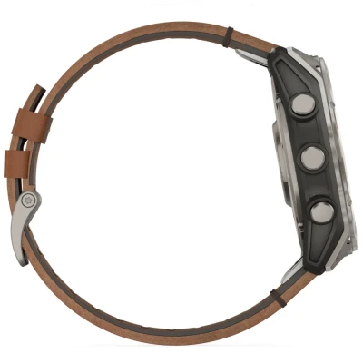 Смарт-часы Garmin fenix 8 51mm,AMOLED,Sapphire, Bare Ti, Blk/Chsnt Lthr (010-02905-40) [010-02905-40-B] — фото 4
