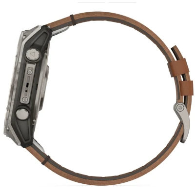Смарт-часы Garmin fenix 8 51mm,AMOLED,Sapphire, Bare Ti, Blk/Chsnt Lthr (010-02905-40) [010-02905-40-B] — фото 5