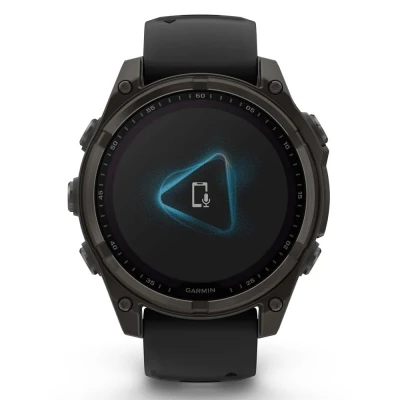 Смарт-часы Garmin fenix 8 47mm,Saph Solar,CrbnGry Ti/Blk,Blk/PblGryBnd (010-02906-11) [010-02906-11-B] — фото 2