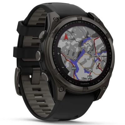 Смарт-годинник Garmin fenix 8 47mm,Saph Solar,CrbnGry Ti/Blk,Blk/PblGryBnd (010-02906-11) [010-02906-11-B] — фото 3