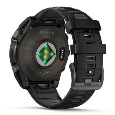 Смарт-часы Garmin fenix 8 47mm,Saph Solar,CrbnGry Ti/Blk,Blk/PblGryBnd (010-02906-11) [010-02906-11-B] — фото 6