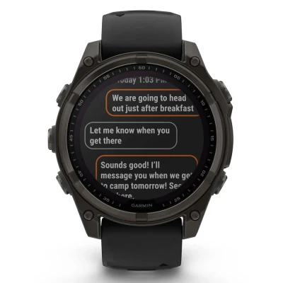 Смарт-годинник Garmin fenix 8 47mm,Saph Solar,CrbnGry Ti/Blk,Blk/PblGryBnd (010-02906-11) [010-02906-11-B] — фото 7