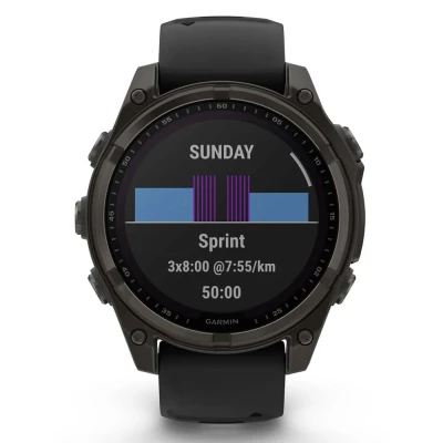 Смарт-годинник Garmin fenix 8 47mm,Saph Solar,CrbnGry Ti/Blk,Blk/PblGryBnd (010-02906-11) [010-02906-11-B] — фото 9