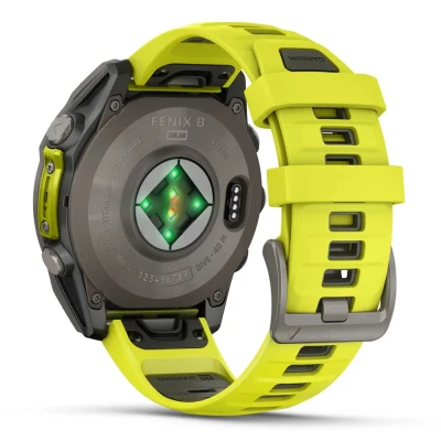 Смарт-часы Garmin fenix 8 47mm,Saph Solar, BareTi/Graphite,AmpYe/GrphBnd (010-02906-21) [010-02906-21-B] — фото 6