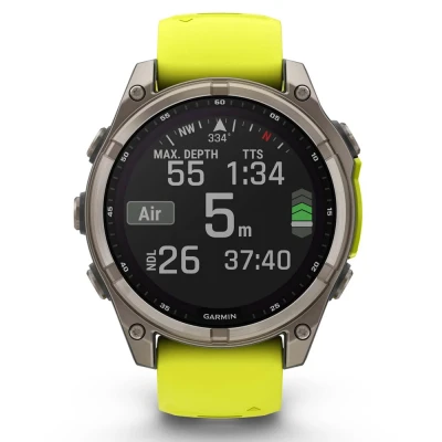 Смарт-часы Garmin fenix 8 47mm,Saph Solar, BareTi/Graphite,AmpYe/GrphBnd (010-02906-21) [010-02906-21-B] — фото 8