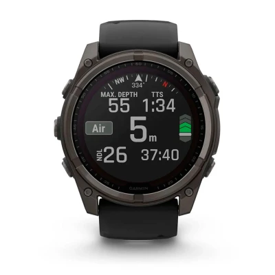 Смарт-часы Garmin fenix 8 51mm,Saph Solar,CrbnGry Ti/Blk,Blk/PblGryBnd (010-02907-11) [010-02907-11-B] — фото 7