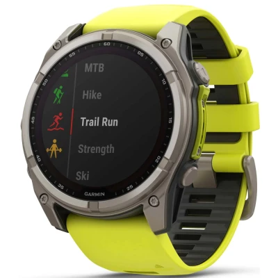 Смарт-годинник Garmin fenix 8 51mm,Saph Solar, BareTi/Graphite,AmpYe/GrphBnd (010-02907-21) [010-02907-21-B] — фото 11