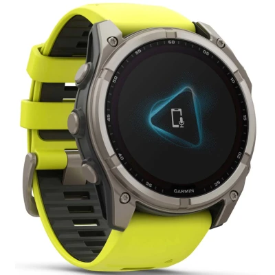 Смарт-годинник Garmin fenix 8 51mm,Saph Solar, BareTi/Graphite,AmpYe/GrphBnd (010-02907-21) [010-02907-21-B] — фото 9