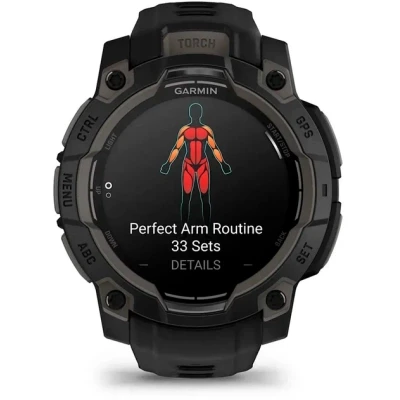 Смарт-годинник Garmin Instinct 3, 45mm, AMOLED, Black Bezel with Black Band, GPS — фото 2