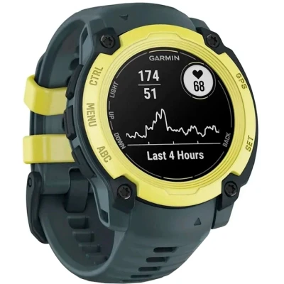Смарт-годинник Garmin Instinct E, 40 mm, Electric Lime Bezel w/ Twilight Band, GPS смарт-годинник