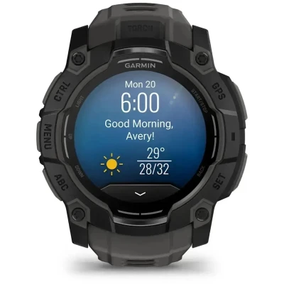 Смарт-годинник Garmin Instinct 3, Tactical, AMOLED, 50mm, Black, GPS (010-03020-50) [010-03020-50-B] — фото 10