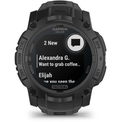 Смарт-годинник Garmin Instinct 3, Tactical, Solar, 50mm, Black,GPS смарт-годинник — фото 2