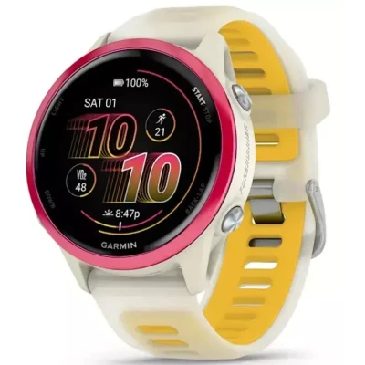 Смарт-годинник Garmin Forerunner 570 - 42MM, Bone/Raspberry/Mango, GPS