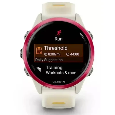 Смарт-годинник Garmin Forerunner 570 - 42MM, Bone/Raspberry/Mango, GPS — фото 2