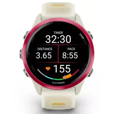 Смарт-часы Garmin Forerunner 570 - 42MM, Bone/Raspberry/Mango, GPS (010-02970-02) [010-02970-02-B] — фото 8