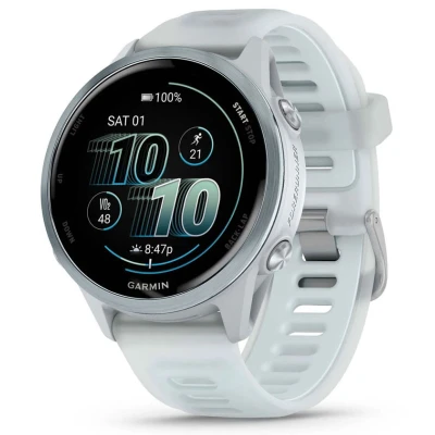 Смарт-годинник Garmin Forerunner 570 - 42MM, Whitestone/Cloud Blue, GPS