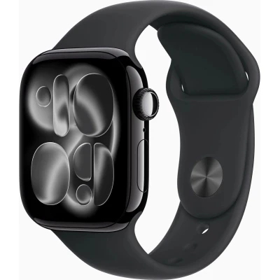 Смарт-годинник Apple Watch Series 11 GPS 42mm Jet Black Aluminium Case with Black Sport Band - S/M