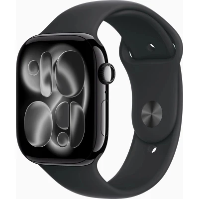 Смарт-годинник Apple Watch Series 11 GPS 46mm Jet Black Aluminium Case with Black Sport Band - M/L