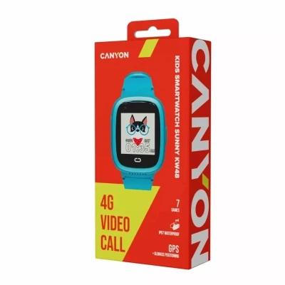 Смарт-годинник Canyon Sunny KW-48 Video 4G GPS Games Music Blue (CNE-KW48BL) [CNE-KW48BL-B] — фото 6