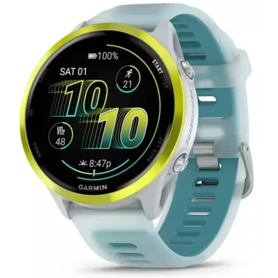 Смарт-годинник Garmin Forerunner 570 - 47MM, Whitestone/Amp Yellow, GPS