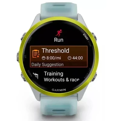 Смарт-годинник Garmin Forerunner 570 - 47MM, Whitestone/Amp Yellow, GPS — фото 2
